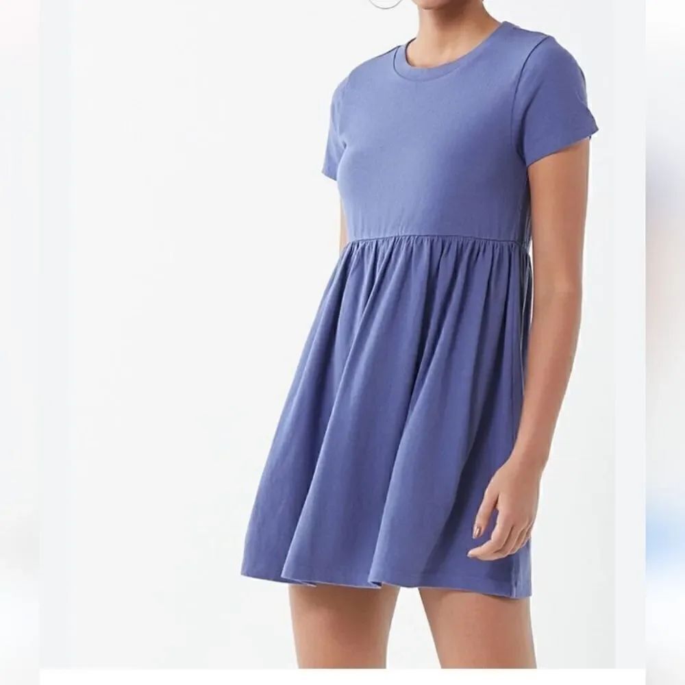 Urban Outfitters Alexa Babydoll T-Shirt Dress Casual Blue M